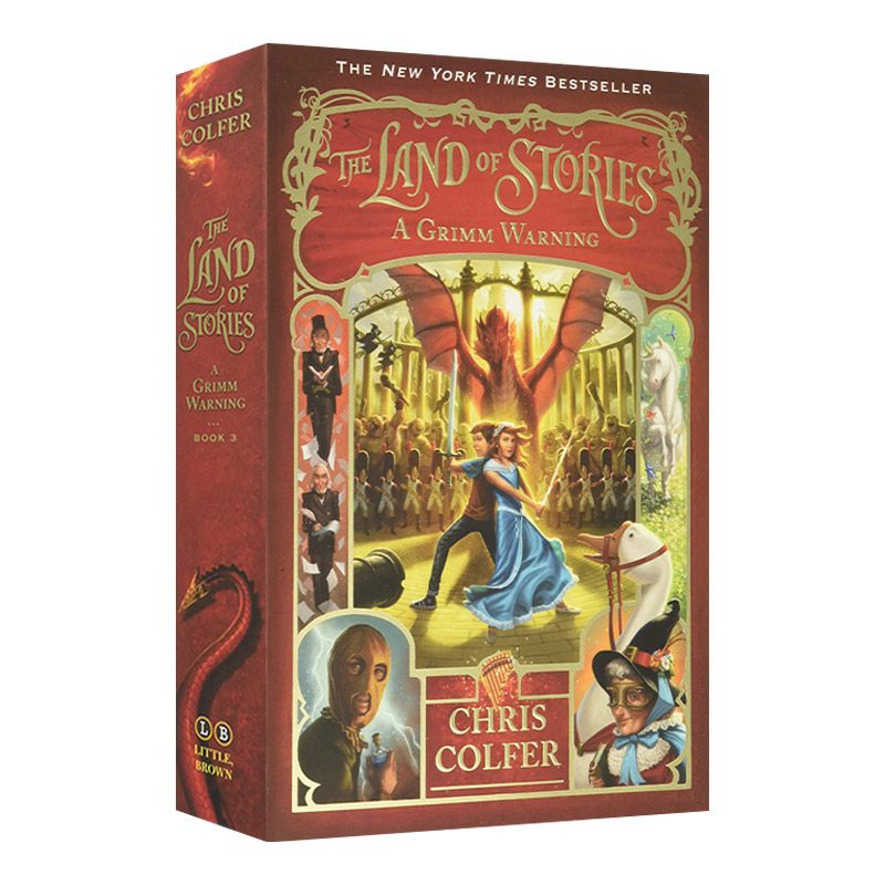 英文原版 The Land of Stories A Grimm Warning 异世界童话之旅3 格林警告 英文版 进口英语原版书籍