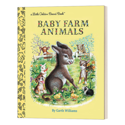 英文原版 Baby Farm Animals a Little Golden Board Book 宝宝农场动物 兰登书屋纸板小金书 英文版 进口英语原版书籍