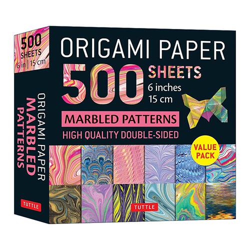 英文原版 Origami Paper 500 sheets Marbled Patterns 6