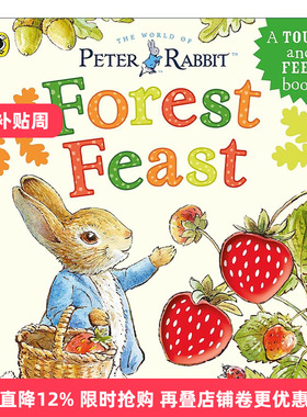 英文原版 Peter Rabbit Forest Feast 彼得兔触摸纸板书 森林果实 英文版 进口英语原版书籍