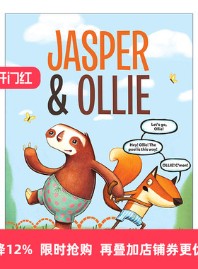 英文原版 Jasper and Ollie 狐狸贾斯珀和树懒奥里的故事1 儿童精装绘本 动物故事图画书 Alex Willan 英文版 进口英语原版书籍