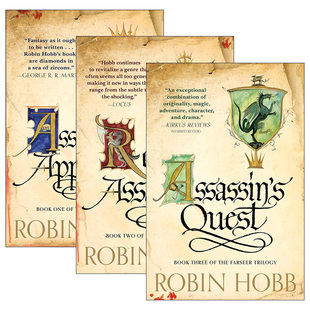 英文原版 The Farseer Trilogy 刺客正传1-3册 新版 Robin Hobb 刺客学徒 皇家刺客 英文版 进口英语原版书籍