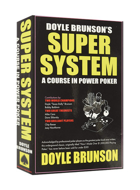 英文原版 Doyle Brunson's Super System 超级系统 德州扑克入门宝典 英文版 进口英语原版书籍