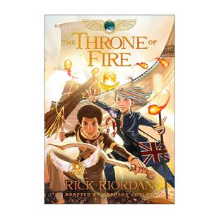 英文原版 The Kane Chronicles 02 The Throne of Fire 埃及守护神系列2 凯恩与烈焰王座 漫画版 Percy Jackson波西杰克逊第三季