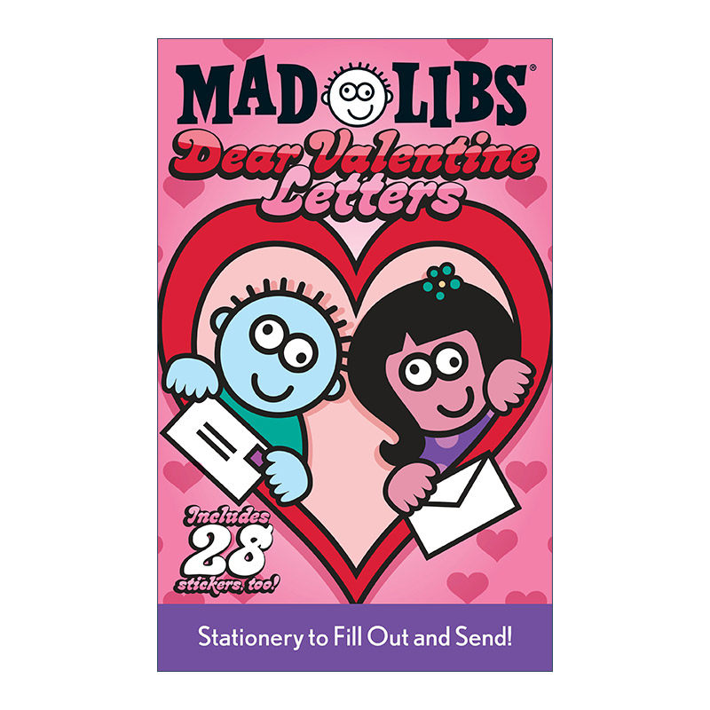 Dear Valentine Letters Mad Libs 情人节的信 疯狂填词游戏进口原版英文书籍
