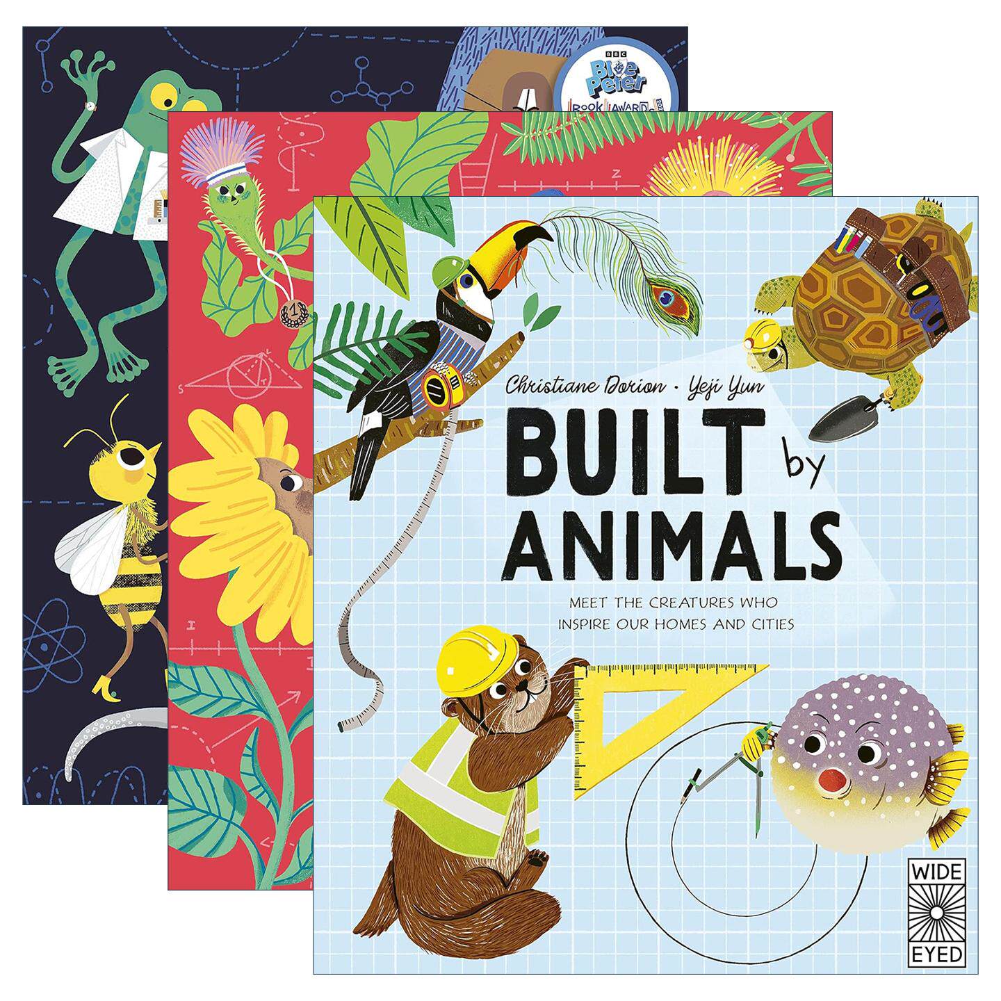 英文原版 Invented by Animals/Built by Animals/Powered by Plants 3册 儿童英语精装绘本 英文版 进口英语原版书籍