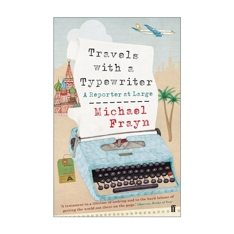 英文原版 Travels with a Typewriter 逆时针旅行 迈克尔?弗莱恩游记集 英国著名剧作家 英文版 进口英语原版书籍