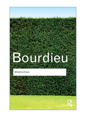 Distinction 区隔 品位判断力的社会批判 Routledge Classics系列进口原版英文书籍