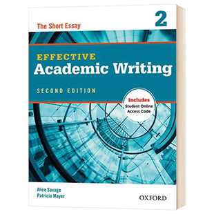 英文原版 Oxford Effective Academic Writing 2 牛津学术英语写作教材2 英文版大学教辅 进口原版英语书籍 OUP Oxford