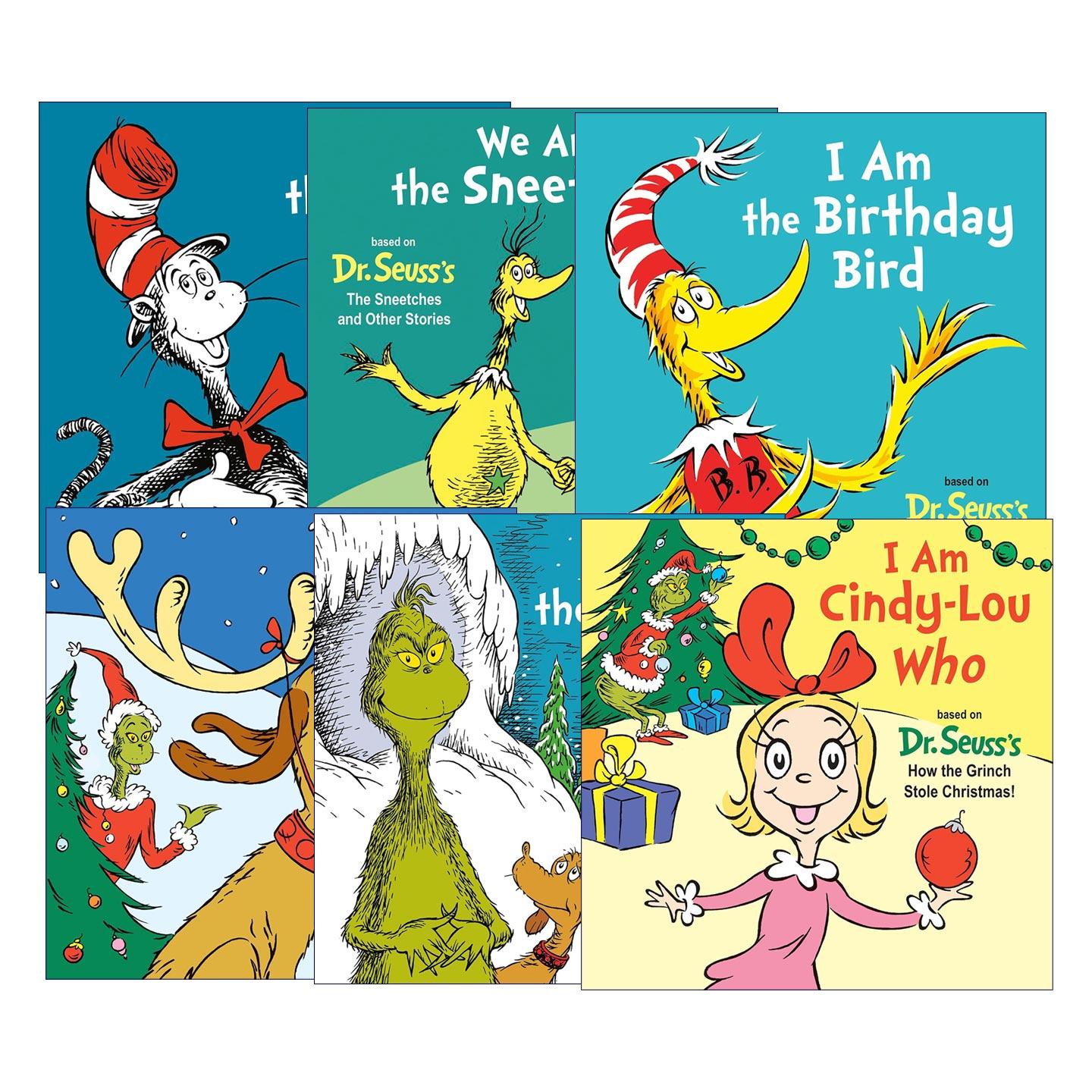 英文原版 Dr. Seuss'S I Am Board Books系列6册 改编自苏斯博士圣诞怪杰 儿童经典故事绘本 纸板书 英文版 进口英语原版书籍