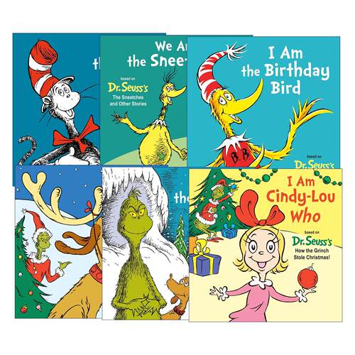 英文原版 Dr. Seuss'S I Am Board Books系列6册 改编自苏斯博士圣诞怪杰 儿童经典故事绘本 纸板书 英文版 进口英语原版书籍