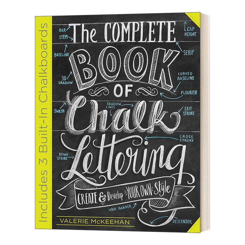 The Complete Book of Chalk Lettering 粉笔书写全集 精装进口原版英文书籍