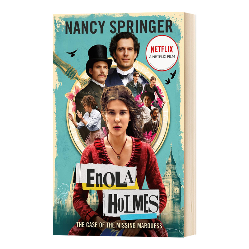Enola Holmes 福尔摩斯小姐1 影视剧版进口原版英文书籍