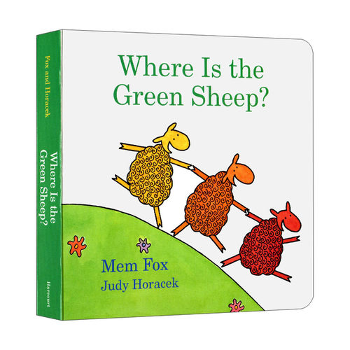 Where Is the Green Sheep? 绿色绵羊在哪里 纸板书 吴敏兰儿童绘本进口原版英文书籍