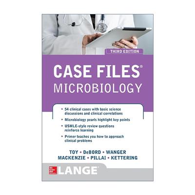 英文原版 Case Files Microbiology 微生物学案例集 第3版 英文版 进口英语原版书籍
