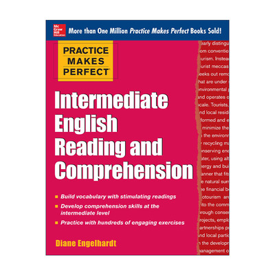 英文原版 Practice Makes Perfect Intermediate English Reading and Comprehension 熟能生巧 中级英语阅读和理解 进口英语书籍