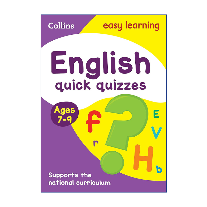 英文原版 Collins Easy Learning KS2 English Quizzes Ages Ages 7-9 柯林斯轻松学英国小学英语快速小测试 英文版 进口原版书籍