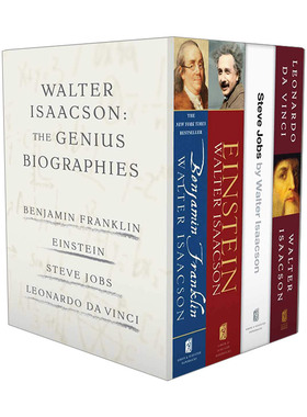 英文原版 Walter Isaacson: The Genius Biographies 沃尔特·艾萨克森 天才传记4本套装 英文版 进口英语原版书籍