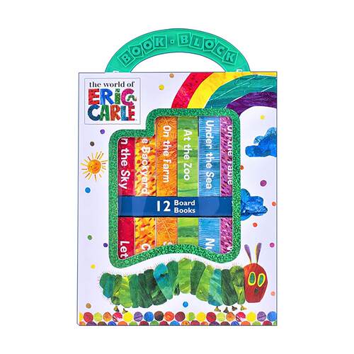 英文原版 World of Eric Carle My First Library 艾瑞克卡尔系列 儿童启蒙纸板书12册礼盒 早教礼盒 英语启蒙 进口英语原版书籍
