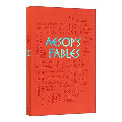 英文原版 Aesop's Fables 伊索寓言 第2版 软精装皮质封面词云经典 Word Cloud Classics 英文版 进口英语原版书籍