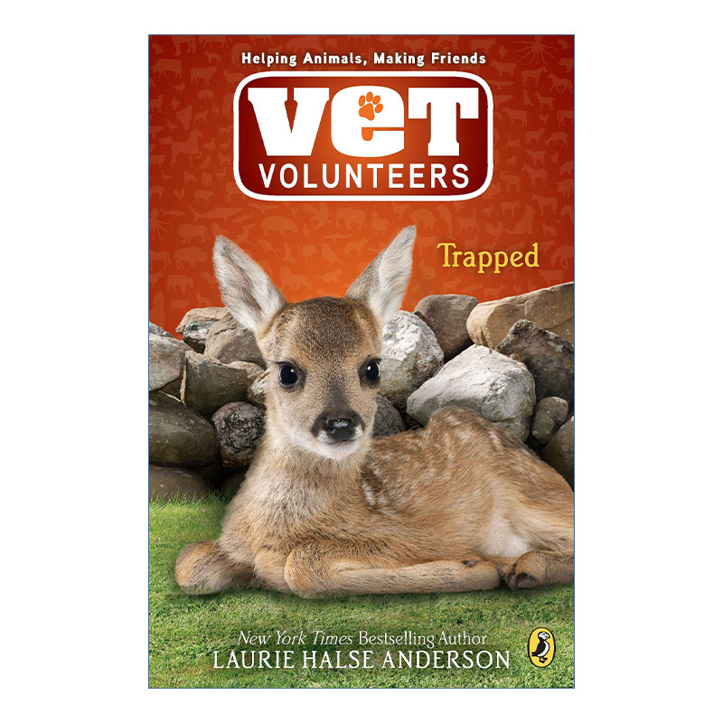 英文原版 Vet Volunteers 08 Trapped 兽医志愿者系列8 被困 儿童动物章节桥梁书 Laurie Halse Anderson 进口英语原版书籍