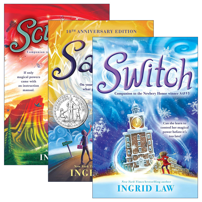 Savvy/Switch/Scumble 灵力三部曲 3册进口原版英文书籍