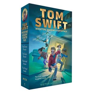 Pack 书籍 Swift 进口英语原版 英文版 汤姆?斯威夫特发明学院4册盒装 Starter Academy Inventors Tom 英文原版