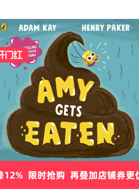 英文原版 Amy Gets Eaten 艾米被吃掉啦 儿童食道消化科普绘本 进口英文原版书籍