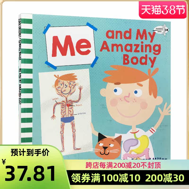 人体百科 英文原版 me and my amazing body 儿童启蒙读物 身体认知