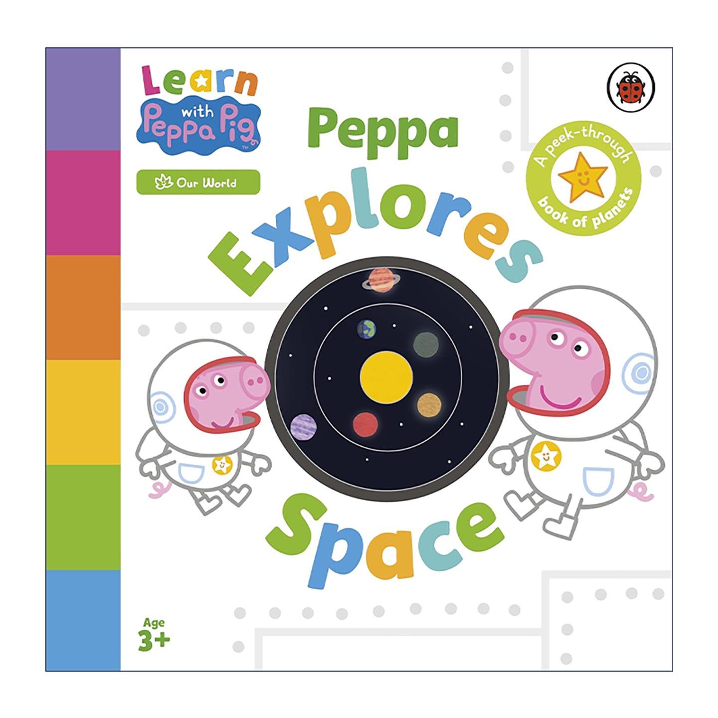 英文原版 Learn with Peppa Peppa Explores Space 和小猪佩奇一起学习太空的知识 英文版 进口英语原版书籍