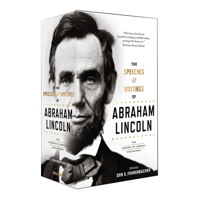 The Speeches & Writings of Abraham Lincoln 亚伯拉罕·林肯演讲与文集 两卷盒装套装 精装美国文库 进口原版英文书籍