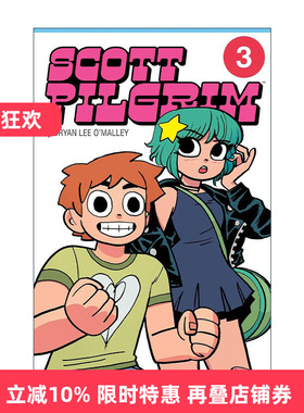 英文原版 Scott Pilgrim Color Collection Vol.3 歪小子斯科特5-6合集 彩色版漫画 英文版 进口英语原版书籍
