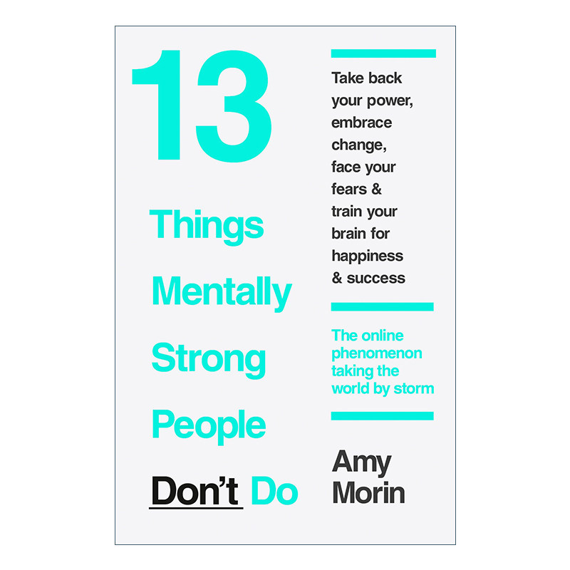 英文原版 13 Things Mentally Strong People Don't Do 内心强大比什么都重要 埃米?莫林 告別玻璃心的十三件事 进口英语原版书籍