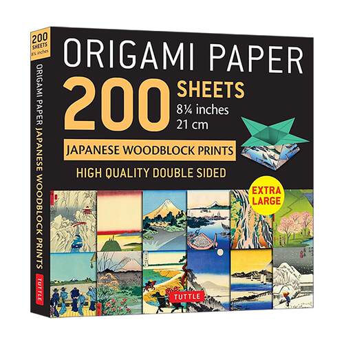 英文原版 Origami Paper 200 Sheets Japanese Woodblock Prints 8 1/4