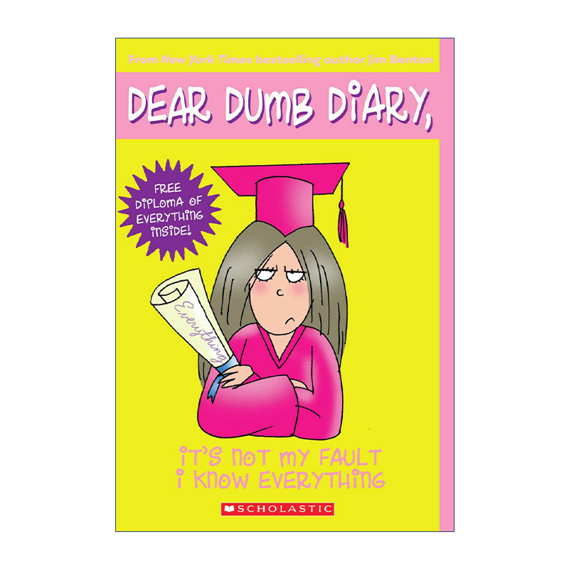 英文原版 Dear Dumb Diary 8: It's Not My Fault I Know Everything 呆呆日记/傻丫头日记8 英文版 进口英语原版书籍