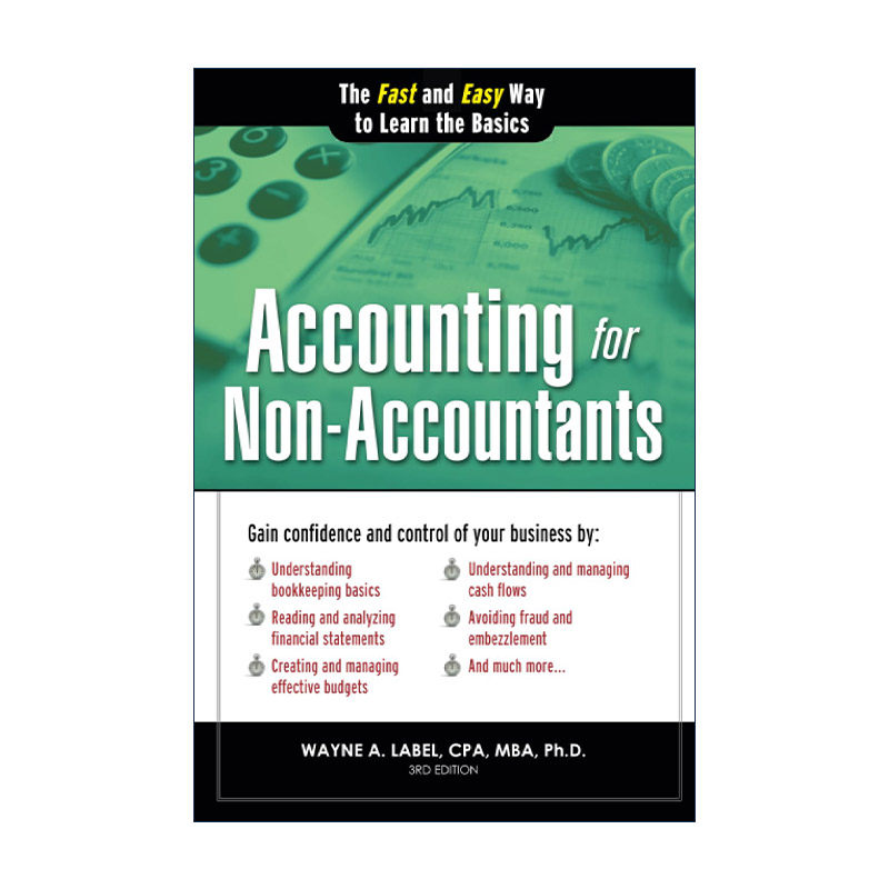 英文原版 Accounting for Non-Accountants 非会计人员的会计 财务会计初学者指南 第三版 Wayne Label 英文版 进口英语原版书籍