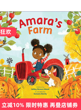 英文原版 Amara's Farm Where In the Garden 阿玛拉的农场 花园在哪里系列 儿童科普百科绘本 Samara Hardy 进口英语原版书籍
