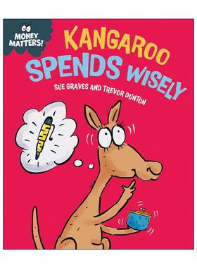英文原版 Money Matters Kangaroo Spends Wisely 钱的问题 袋鼠精打细算 儿童财商教育科普绘本 英文版 进口英语原版书籍