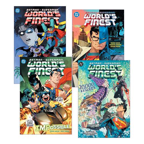英文原版 Batman/Superman World's Finest 蝙蝠侠 超人 世界至佳拍档系列5-8册 DC漫画 马克·怀德 英文版 进口英语原版书籍