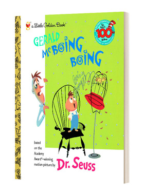 英文原版 Gerald McBoing Boing Little Golden Book 杰拉尔德 迈克啵嘤 啵嘤 苏斯博士 兰登书屋精装小金书 英文版 进口英语书籍