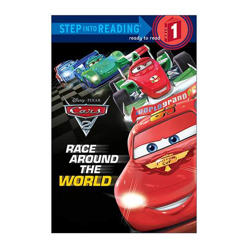 英文原版 Step into Reading 1 Race Around the World Disney Pixar Cars 2 环球赛车 迪士尼 皮克斯 赛车总动员2 同名电影改编