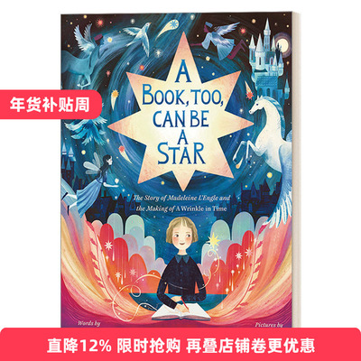 英文原版 A Book Too Can Be a Star The Story of Madeleine L'Engle and the Making of A Wrinkle in Time 马德琳恩格尔的故事