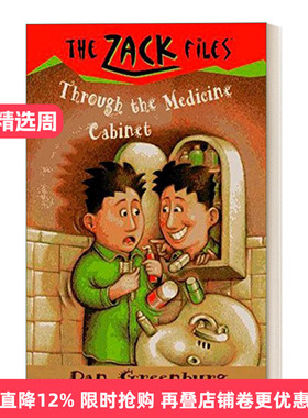 英文原版 The Zack Files02 Through the Medicine Cabinet 札克档案系列02 儿童冒险章节桥梁书 Dan Greenburg 英文版 进口英语书