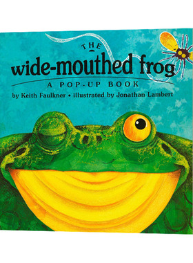 大嘴蛙 英文原版 The Wide Mouthed Frog 儿童英语启蒙读物 绘本 A Pop-Up Book 英文版 进口英语原版书籍 Keith Faulkner