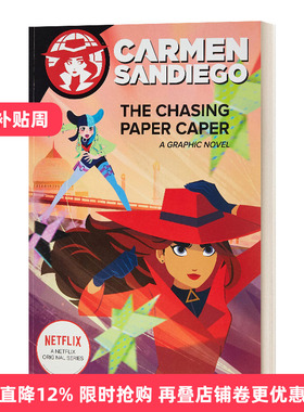 英文原版 The Chasing Paper Caper Graphic Novel 神偷卡门3 电影漫画故事图画书 Netflex剧 英文版 进口英语原版书籍