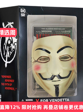 V for Vendetta Book & Mask Set V字仇杀队 豪华版 附面具套装进口原版英文书籍