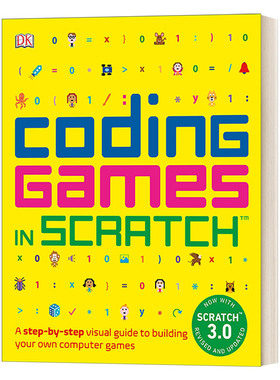 英文原版 Coding Games in Scratch Computer Coding for Kids DK儿童编程 用Scratch写游戏 图解指南 英文版 进口英语原版书籍