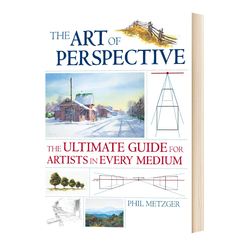 英文原版 The Art of Perspective 美国绘画透视完全教程 艺术技巧 Phil Metzger 英文版 进口原版英文书籍