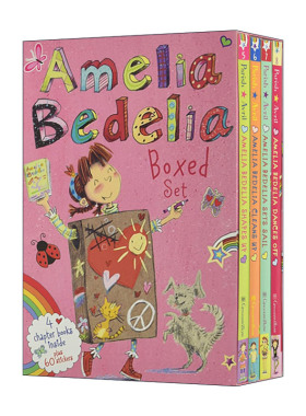 英文原版 Amelia Bedelia Chapter Book 4-Book Box Set #2 糊涂女佣  阿米莉亚章节书5-8册盒装 英文版 进口英语原版书籍
