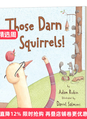 英文原版 Those Darn Squirrels! 可恶的松鼠们 儿童趣味幽默英语启蒙读物 Adam Rubin 英文版 进口英语原版书籍